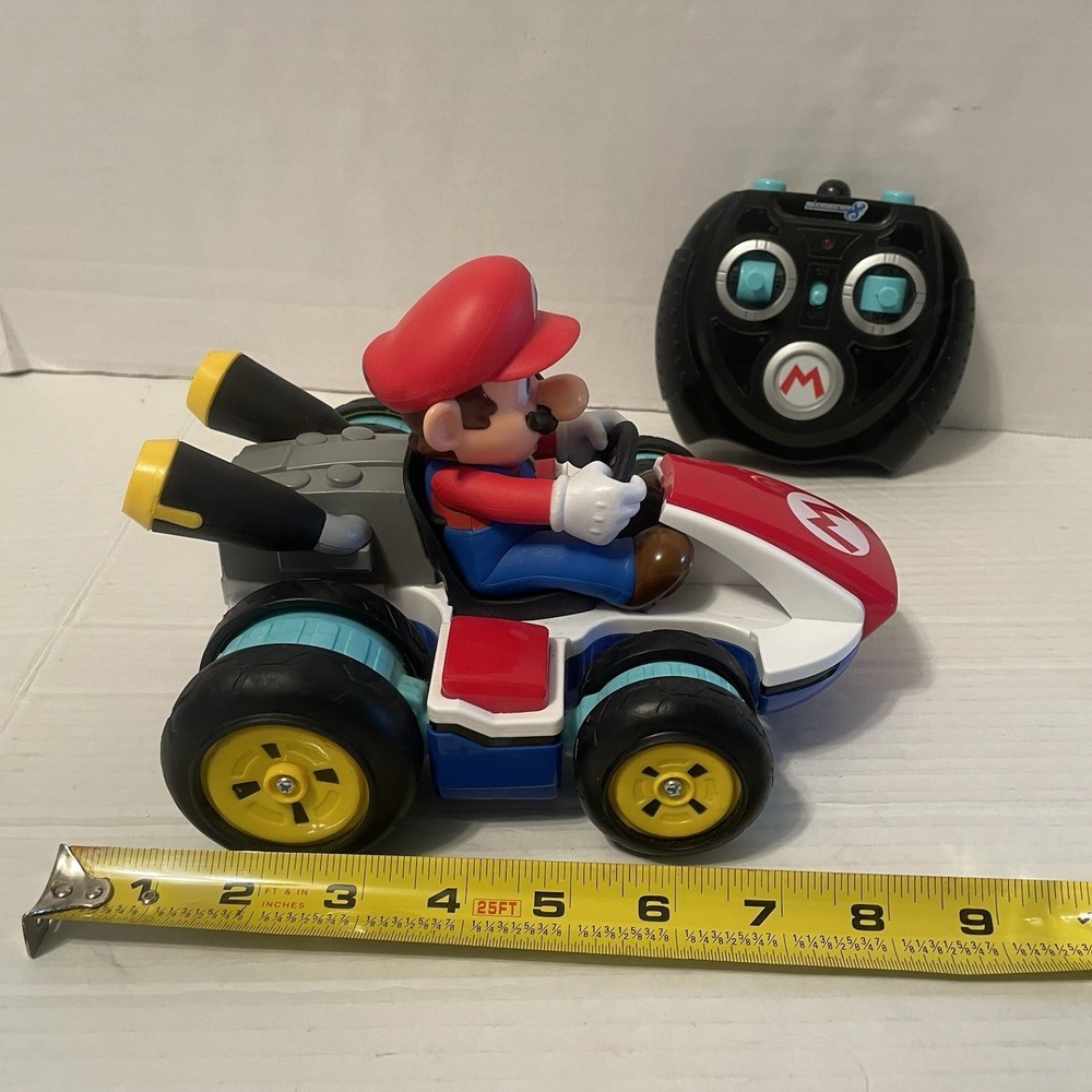Super Mario Kart RC Car World Nintendo Anti-Gravity W/ Remote Tested Working - Picture 5 of 8